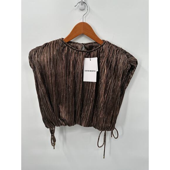 SABINA MUSAYEV NWT North Top in Brown // XS - Picture 3 of 16